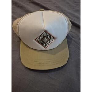 Rhude Beige Trucker Snapback Hat